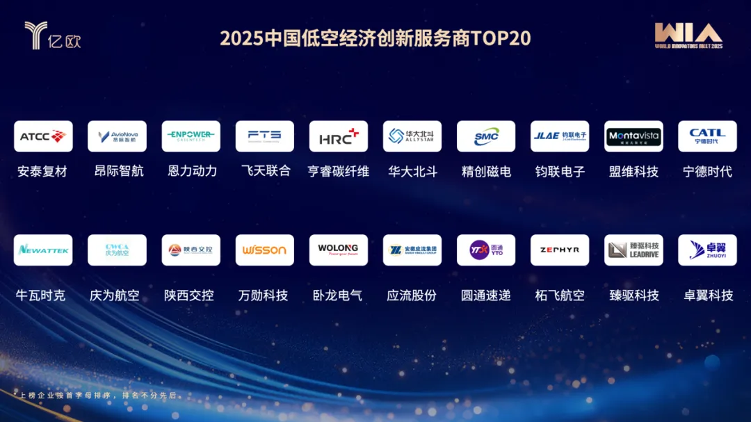 钧联电子入选2025中国低空经济创新服务商TOP20榜单